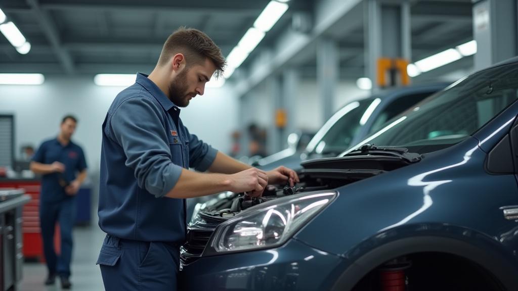 Atelier de maintenance automobile professionnel